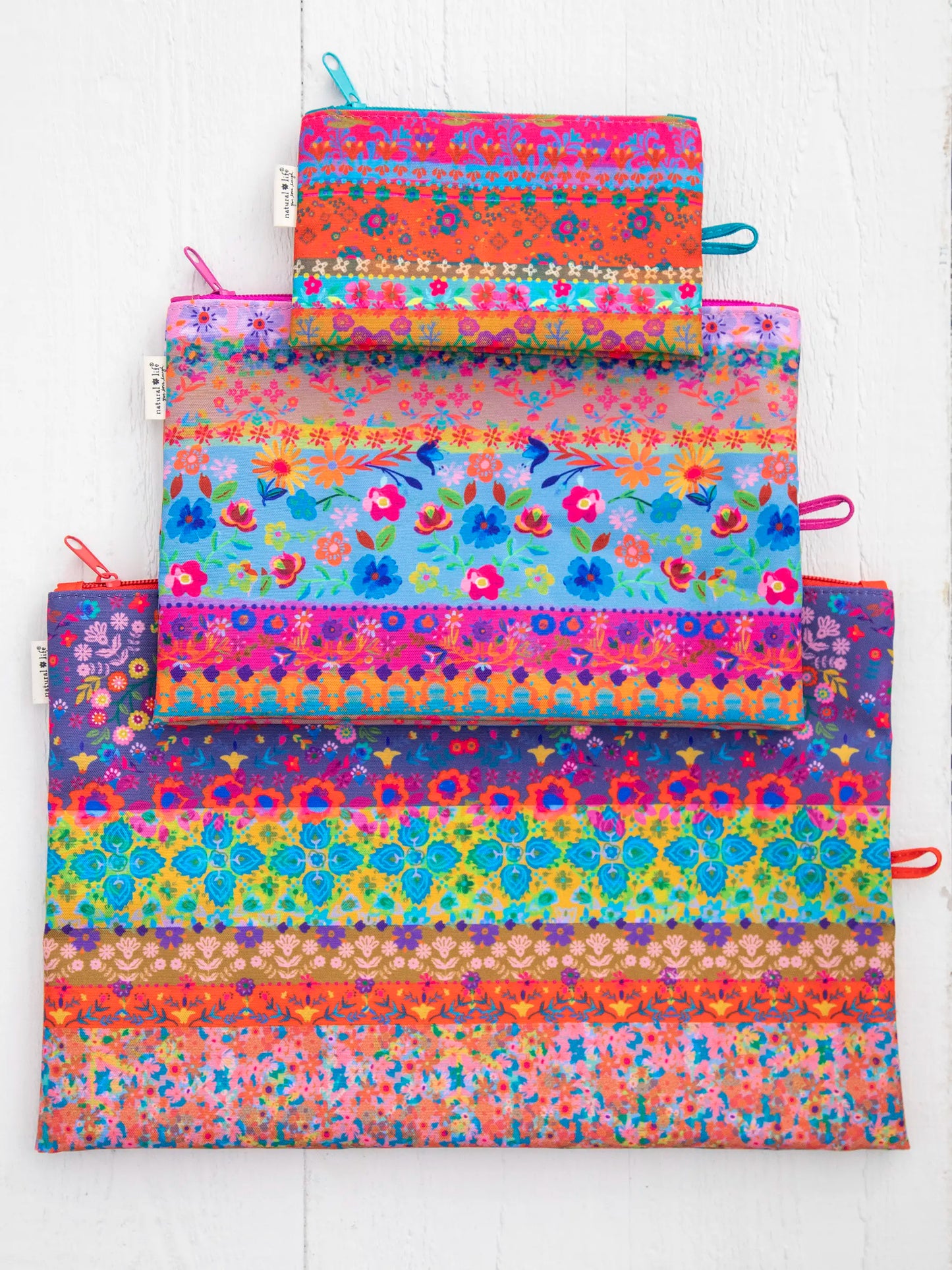 Anything & Everything Pouch Set - Border Print