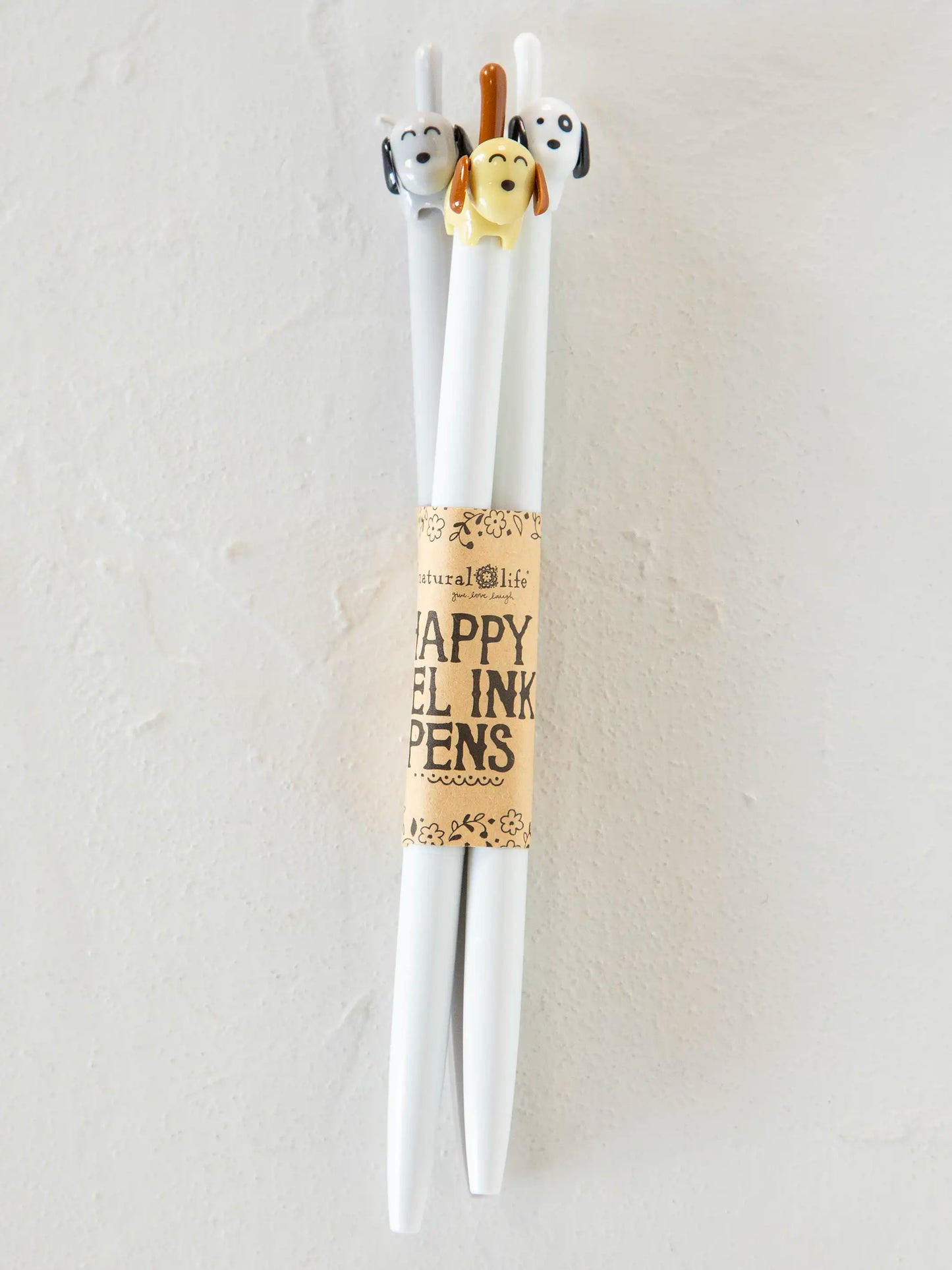 Happy Gel Ink Pens, Set of 3 - Dog