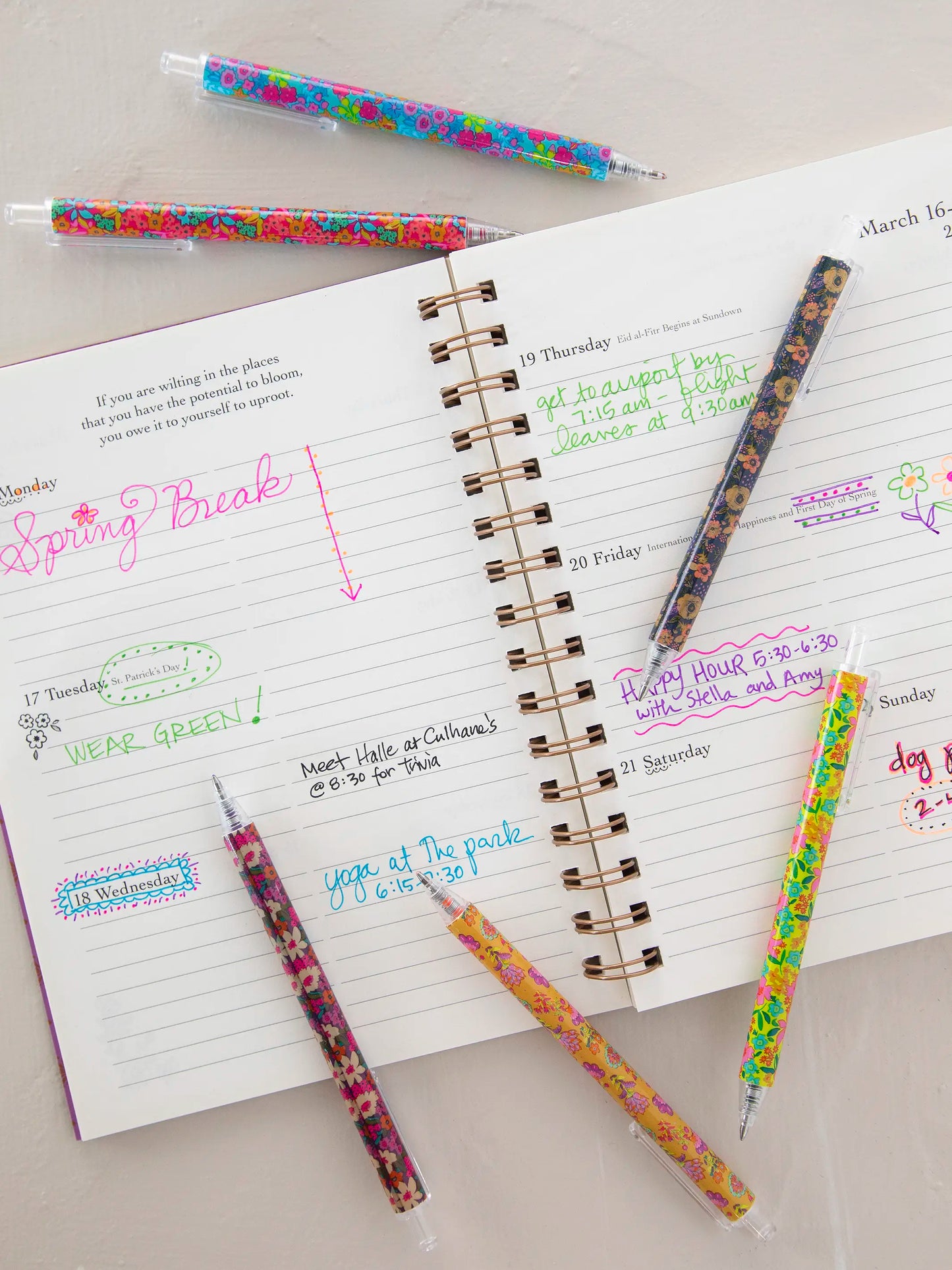Best Gel Pens Ever, Set of 6 - Multicolored Ink