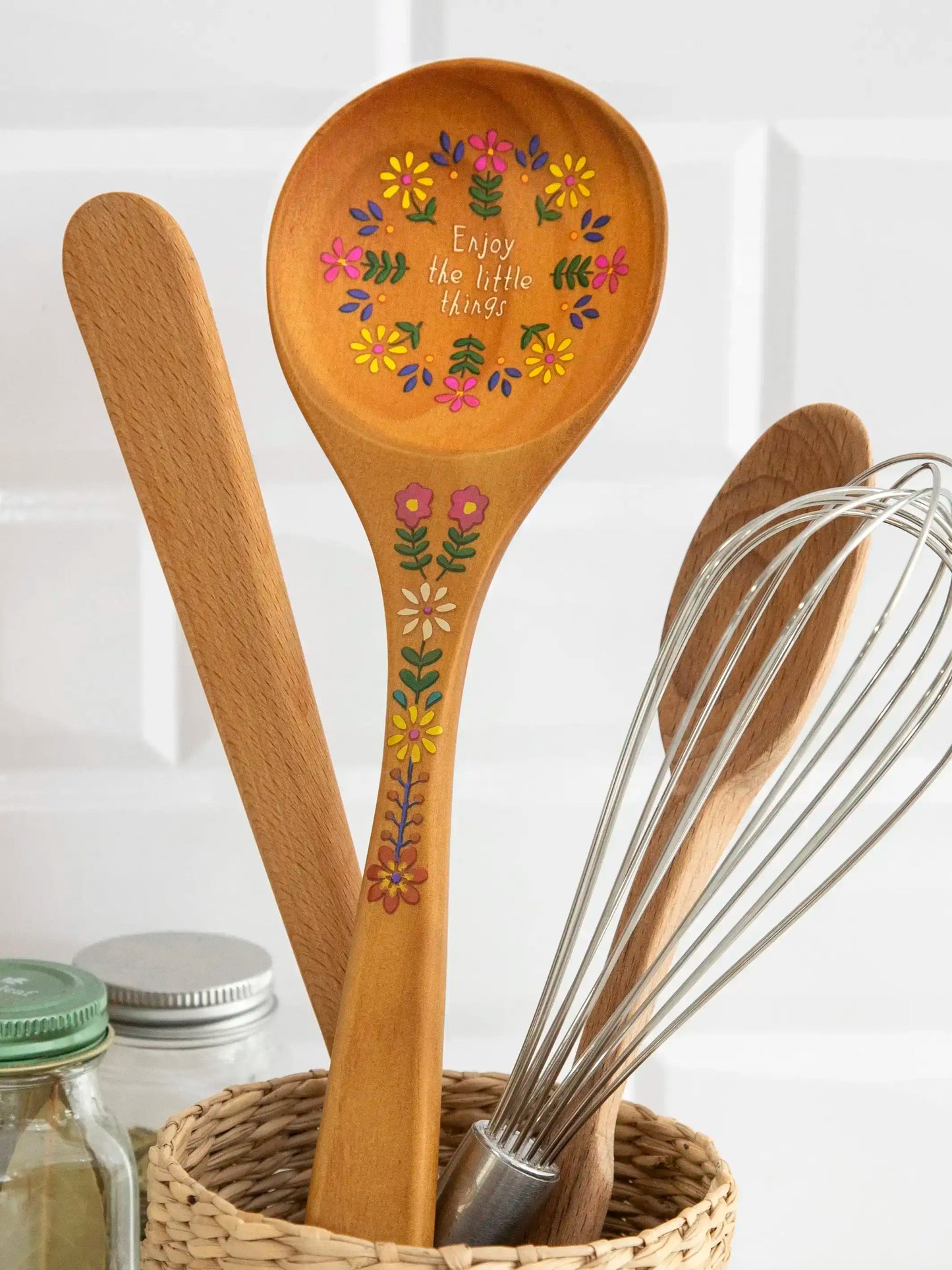 Cutest Wooden Spoon Ever - Folk Flower
