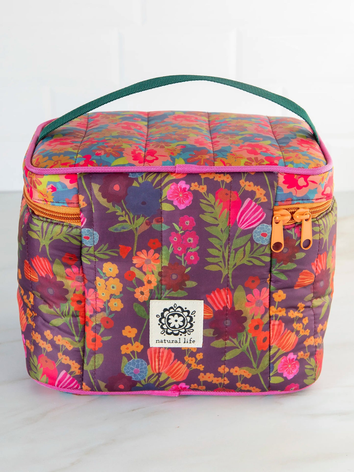 Lunchbox Mini Cooler - Blue Pink Clusters
