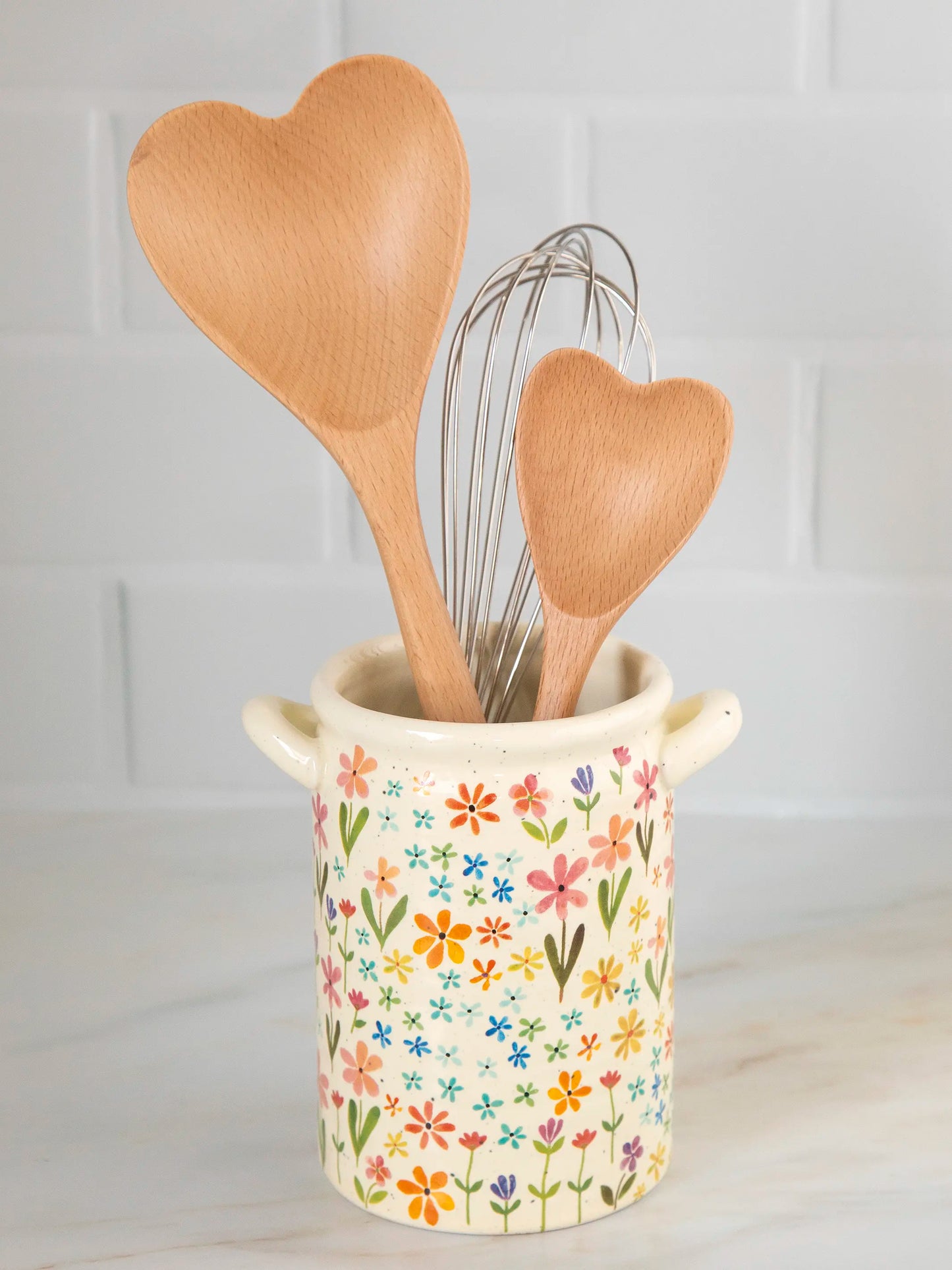 Wooden Spoons, Set of 2 - Heart