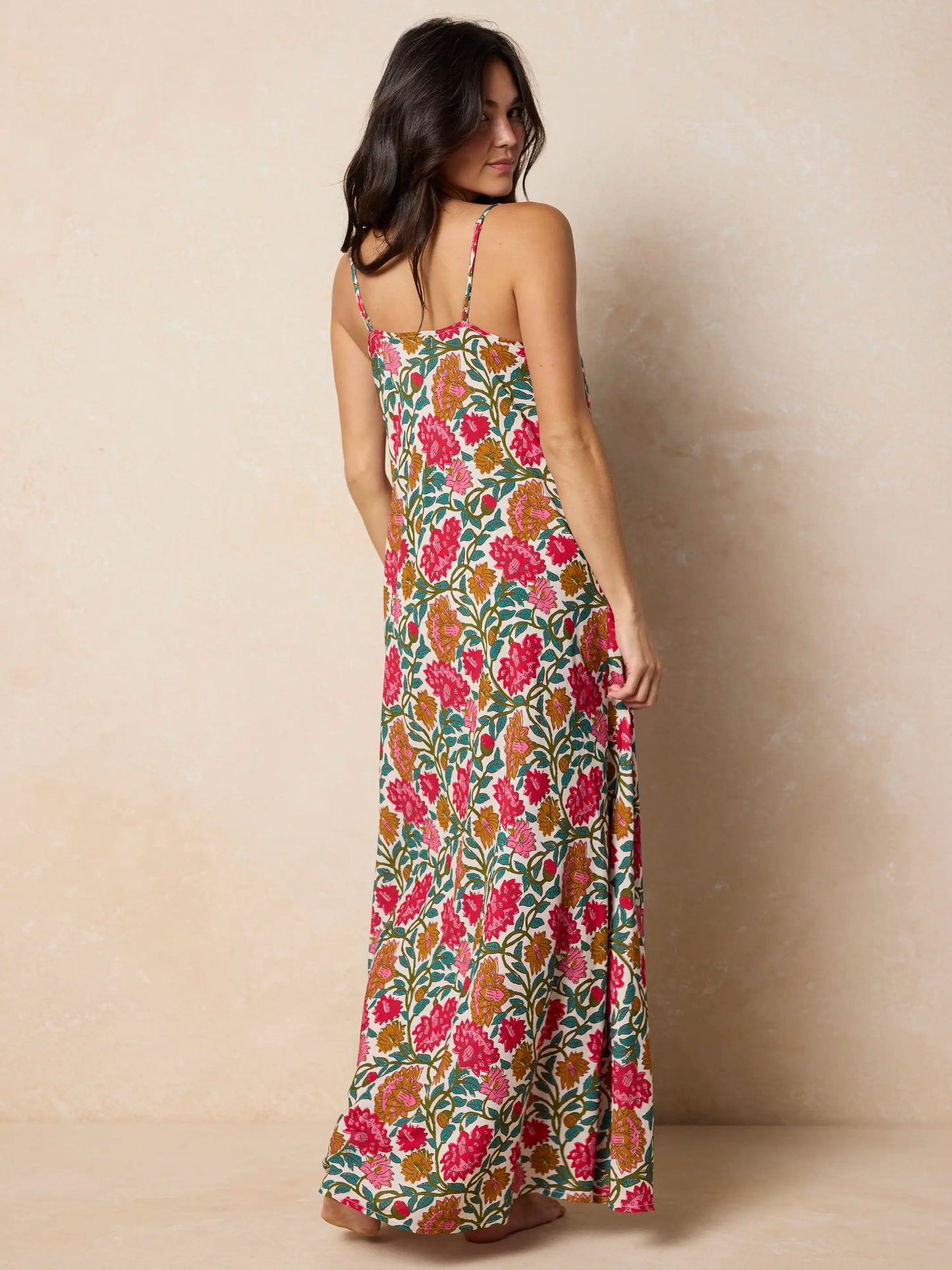 Amellia Maxi Dress - Lush Zinnias