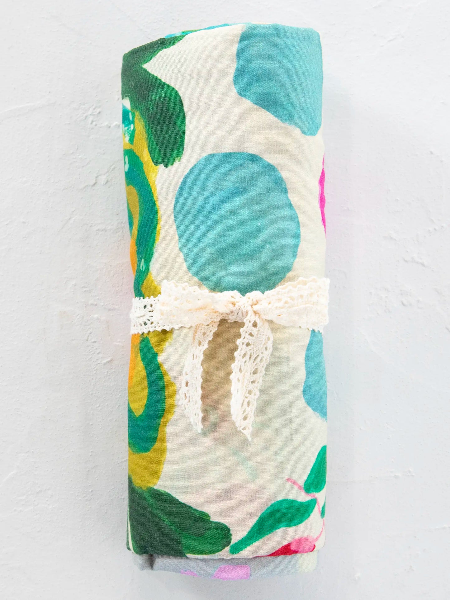 Boho Shower Curtain - Dusty Blue Floral