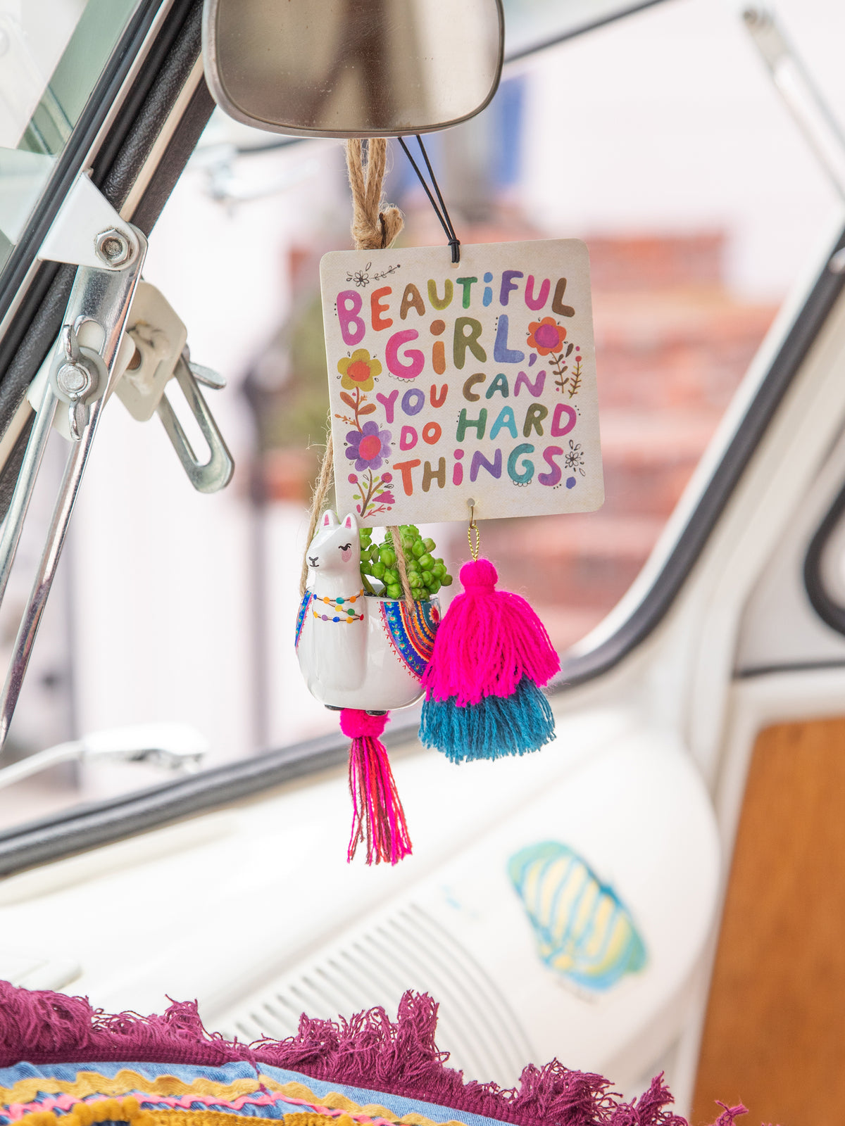 Car Air Freshener - Beautiful Girl You Can Do Hard Things