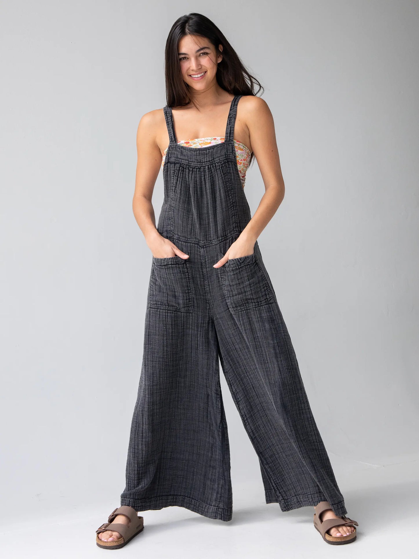 Dakota Tie Overall - Washed Black