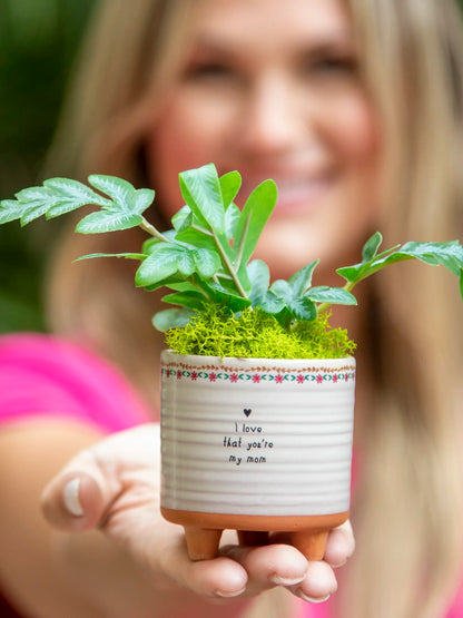 Mini Artisan Planter - Mom