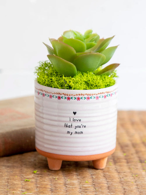 Mini Artisan Planter - Mom