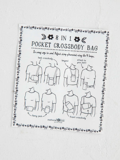 8-in-1 Pocket Crossbody - Jewel Positano Scarf