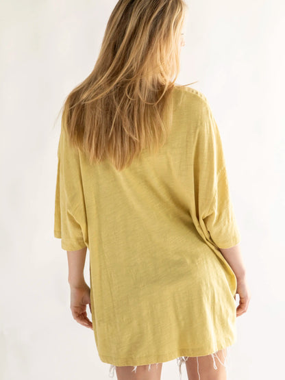 One Size Cotton Easy Tee - Let's Just Go Chartreuse