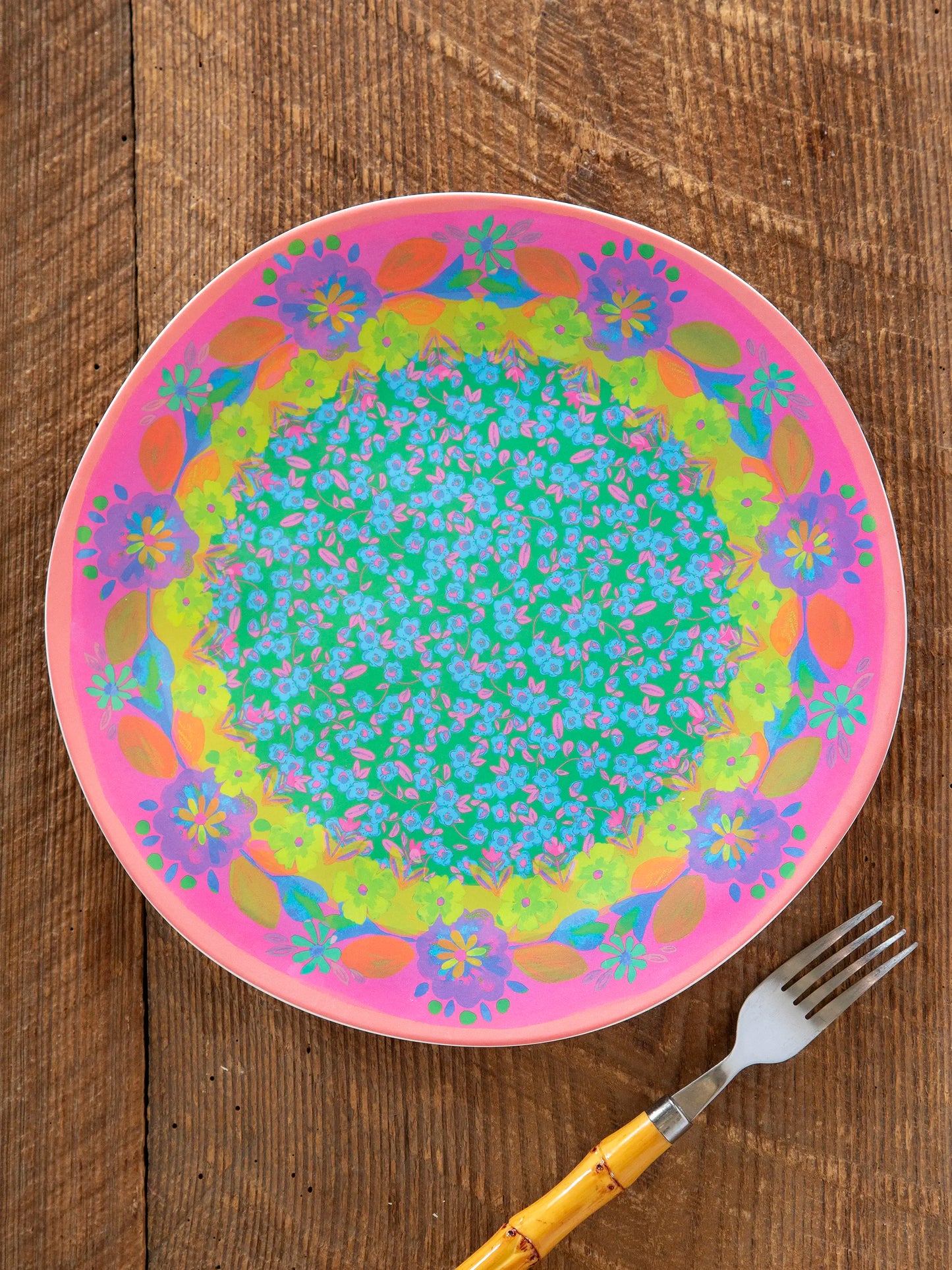 Mix & Match Melamine Dinner Plate - Coral