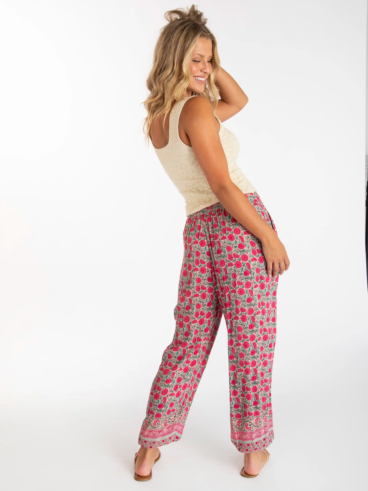 Allison Pant - Pink Puff Floral