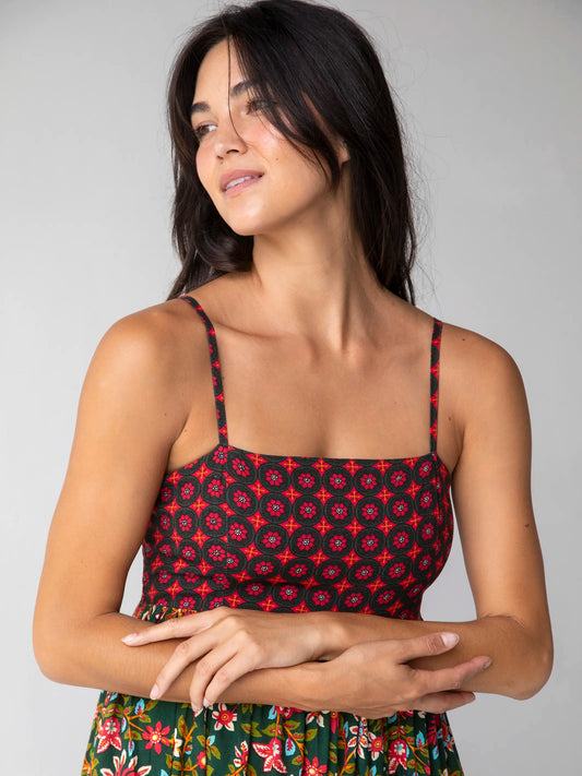 Bailey Maxi Dress - Multi Floral Border