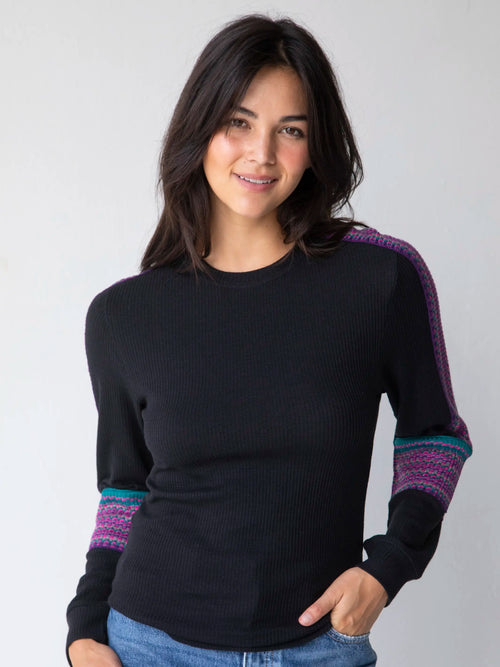 London Trim Top - Black