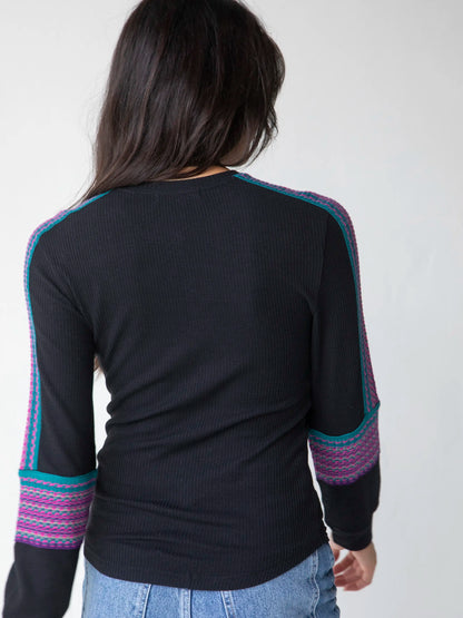 London Trim Top - Black