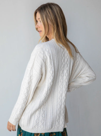 So Soft Grandpa Cardigan - Off-White