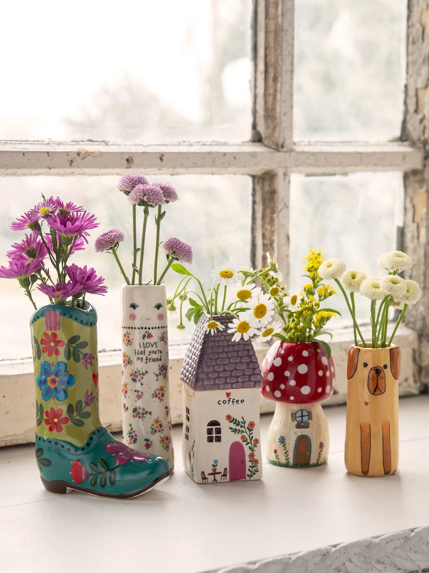 Cutest Little Bud Vase - Mushroom