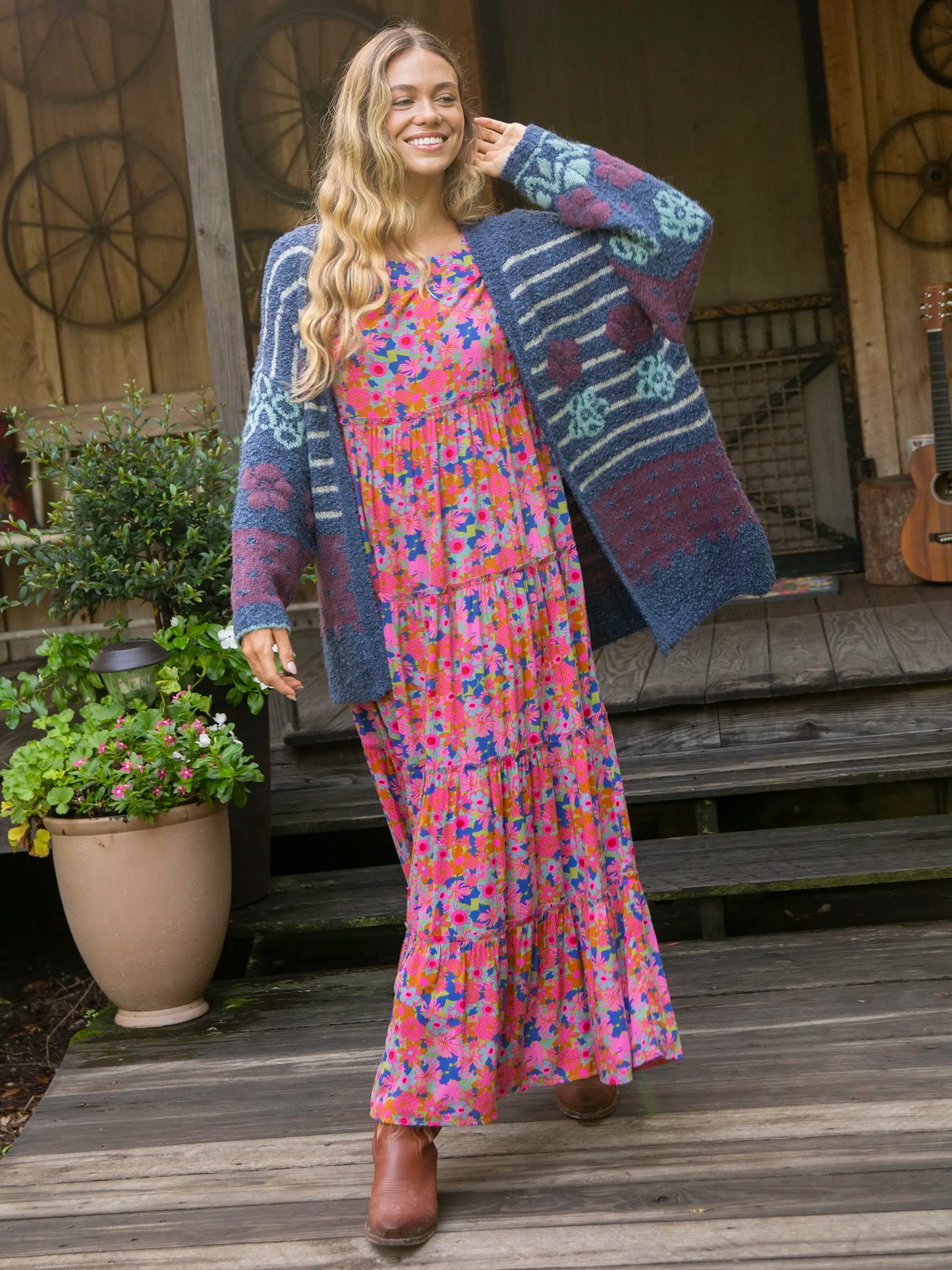 Berkley Maxi Dress - Rust Orchid Pink