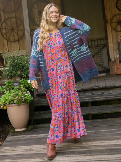 Berkley Maxi Dress - Rust Orchid Pink