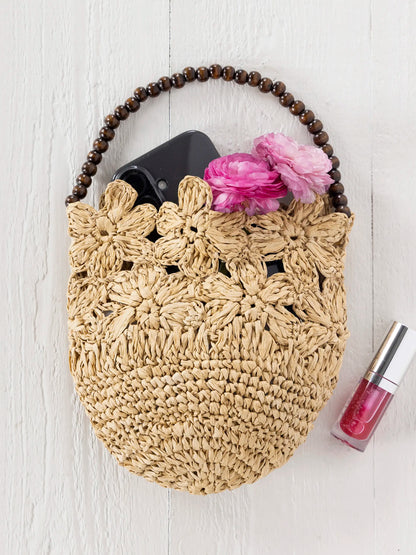 Natural Floral Handbag