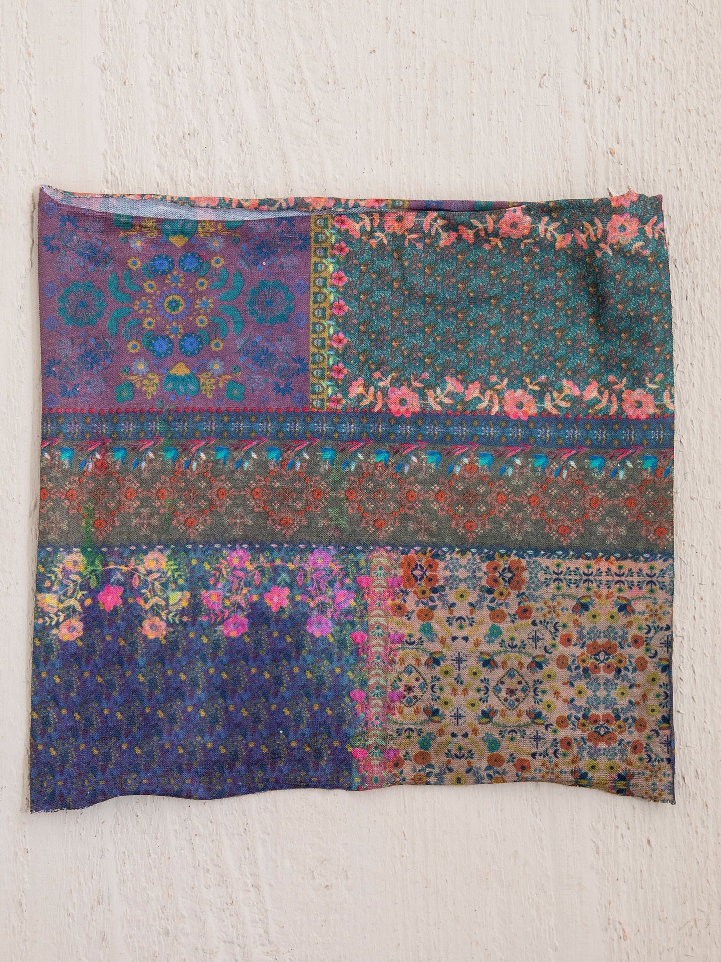 Half Boho Bandeau® Headband - Dark Patchwork