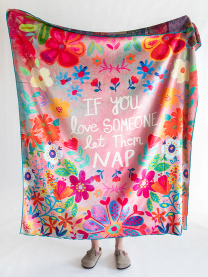 Double-Sided Cozy Throw Blanket - Let Them Nap