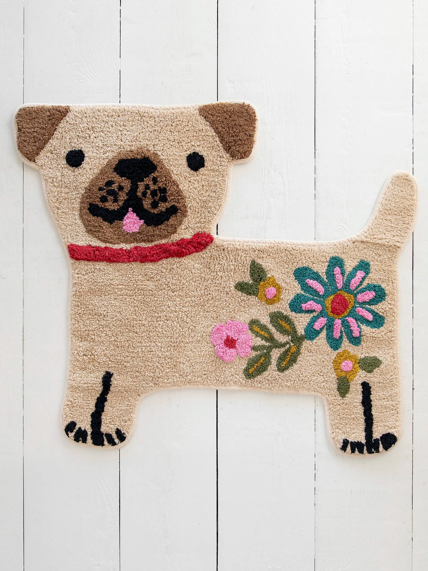 Tufted Cotton Bath Mat - Dog