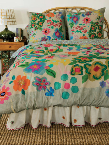 Catalina Cotton Duvet Cover - Floral Garden