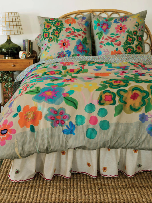 Catalina Cotton Duvet Cover - Floral Garden