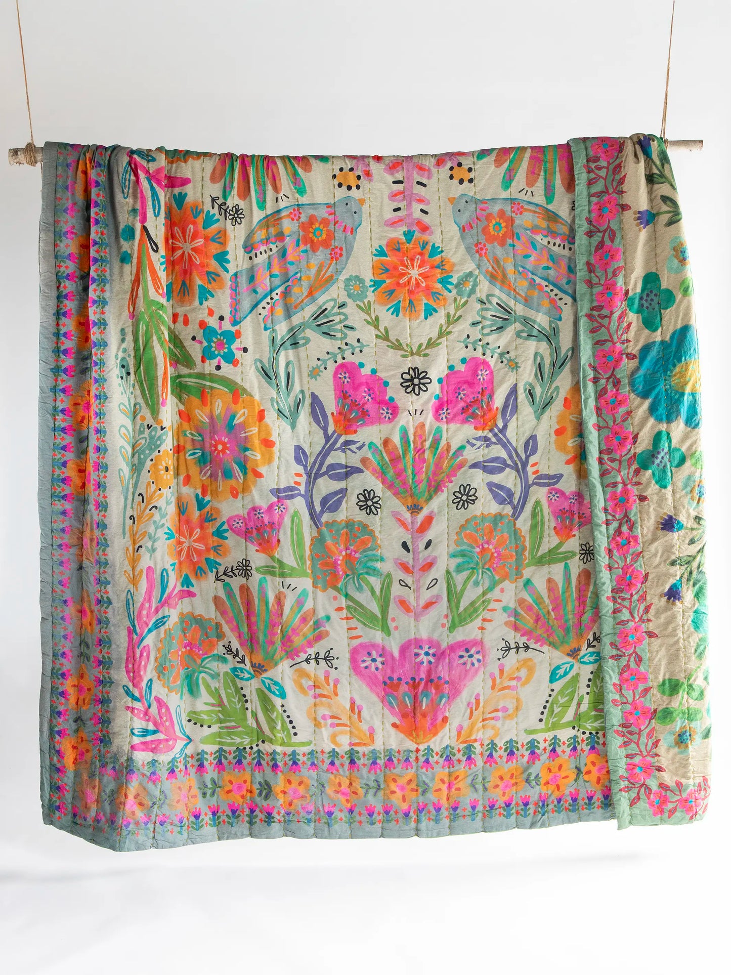 Bungalow Reversible Cotton Quilt - Free Spirit
