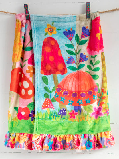 Shower Body Towel Wrap - Mushroom Floral