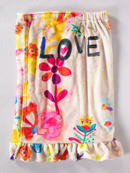Shower Body Towel Wrap - Life Is A Canvas Love