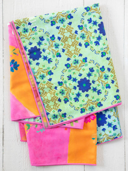 Double-Sided Microfiber Beach Towel - Happy Place