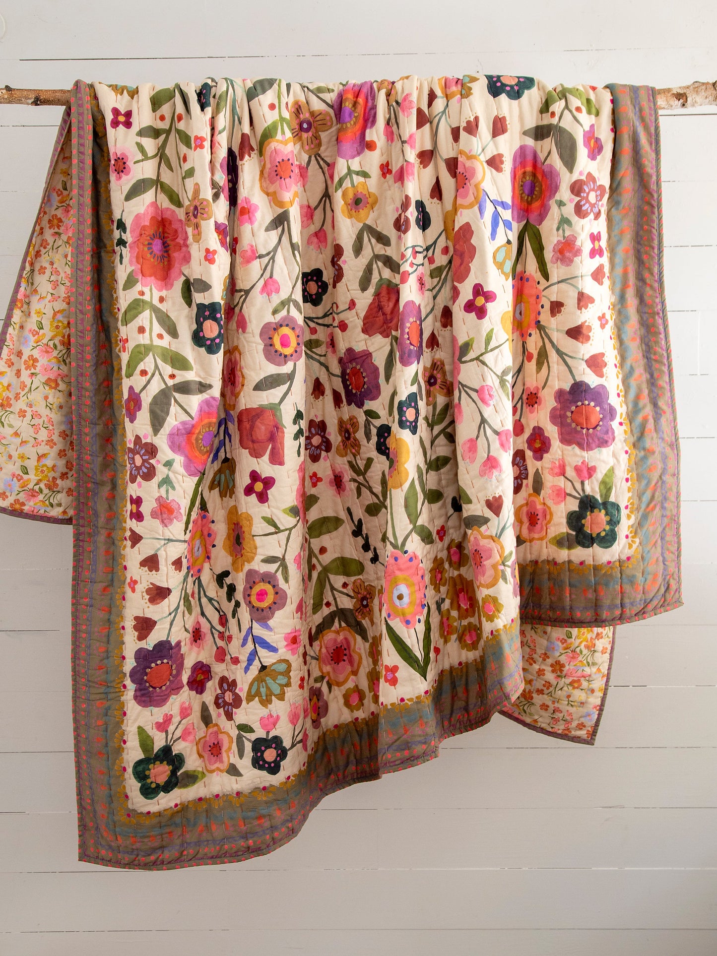 Bungalow Reversible Cotton Quilt - Chelsea