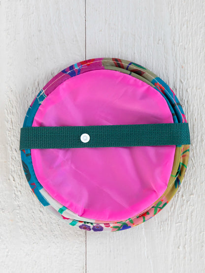 Pop-Up Car Trash Can - Folk Flower
