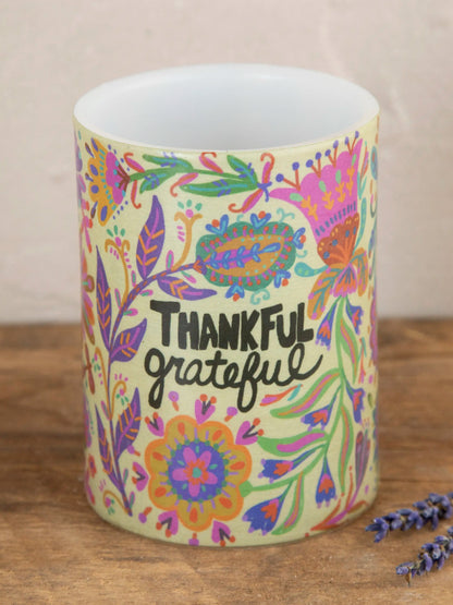 Flameless Candle - Thankful Grateful