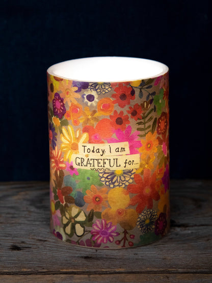 Flameless Candle - I Am Grateful
