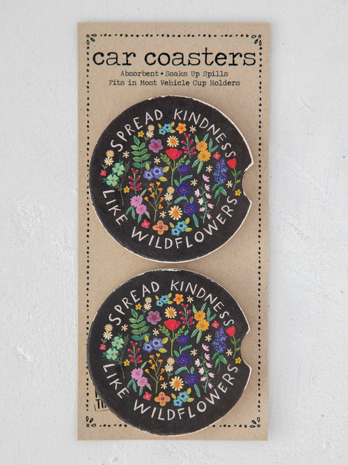 Car Coasters, Set of 2 - Spread Kindness