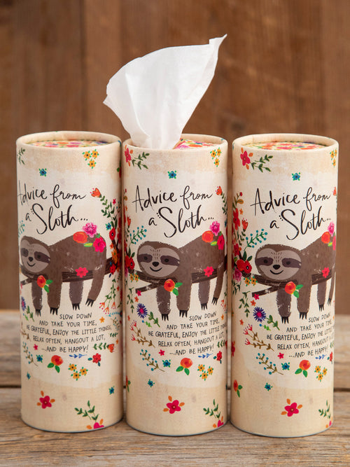 Car Tissues, Set of 3 - Advice From a Sloth
