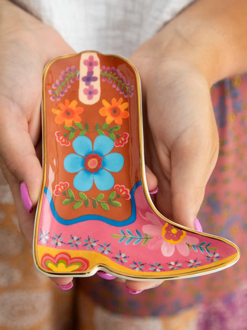 Shaped Ceramic Trinket Dish - Boot