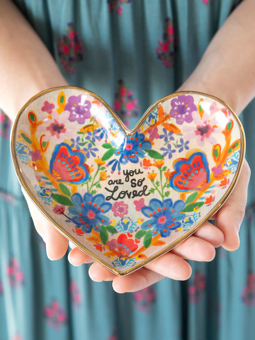 Shaped Ceramic Trinket Dish - You Are So Loved