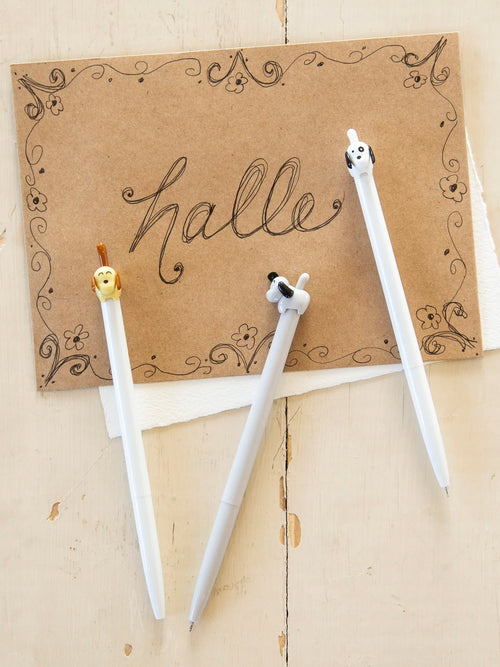 Happy Gel Ink Pens, Set of 3 - Dog