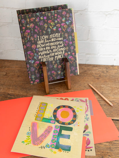Colorful File Folders, Set of 6 - Multi Love