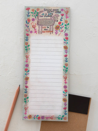 Magnetic List Pad - Behind Every Strong Woman