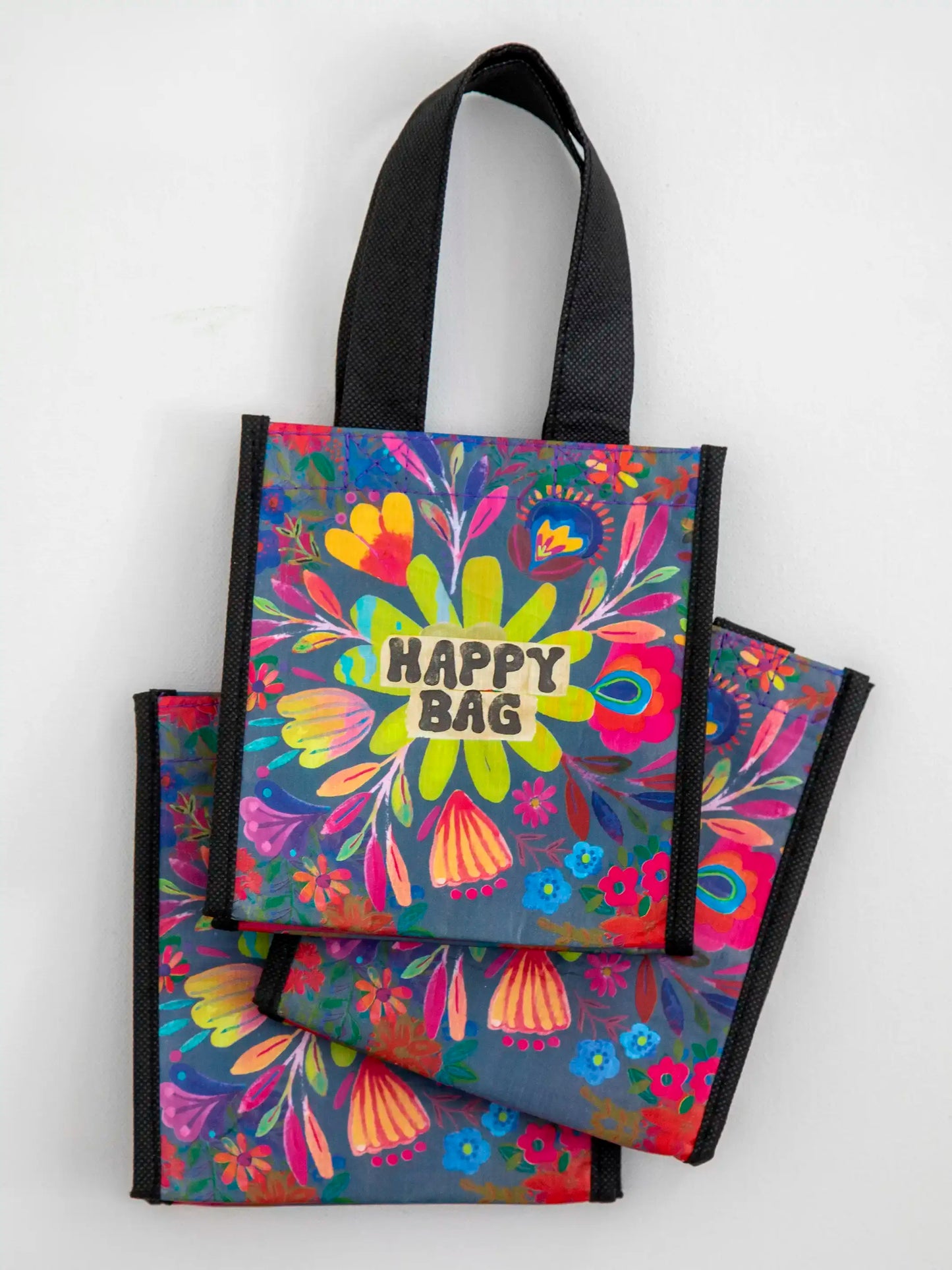 Small Happy Bag, Set of 3 - Yellow Flower