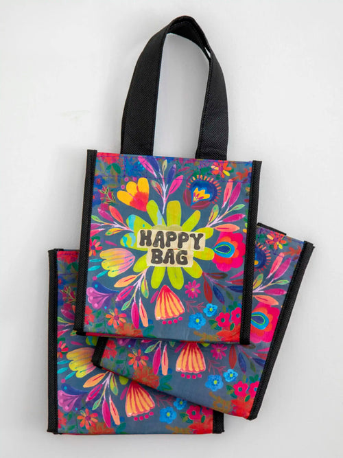 Small Happy Bag, Set of 3 - Yellow Flower