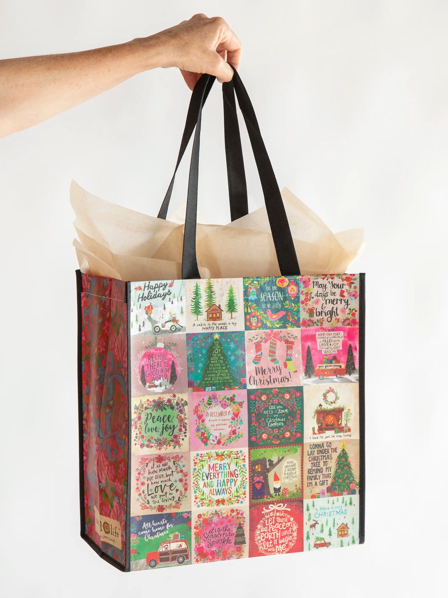 XL Happy Bag, Set of 3 - Holiday Chirps