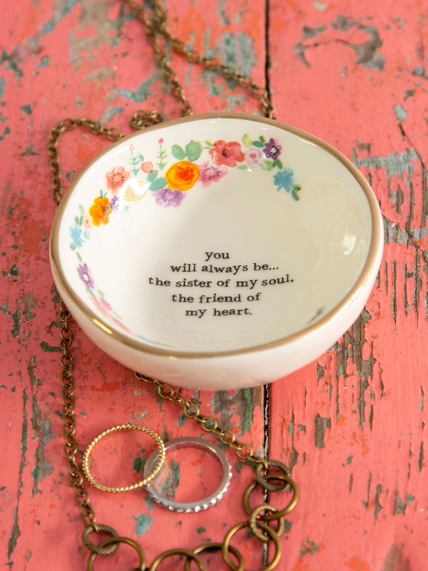 Ceramic Giving Trinket Bowl - Sister of My Soul