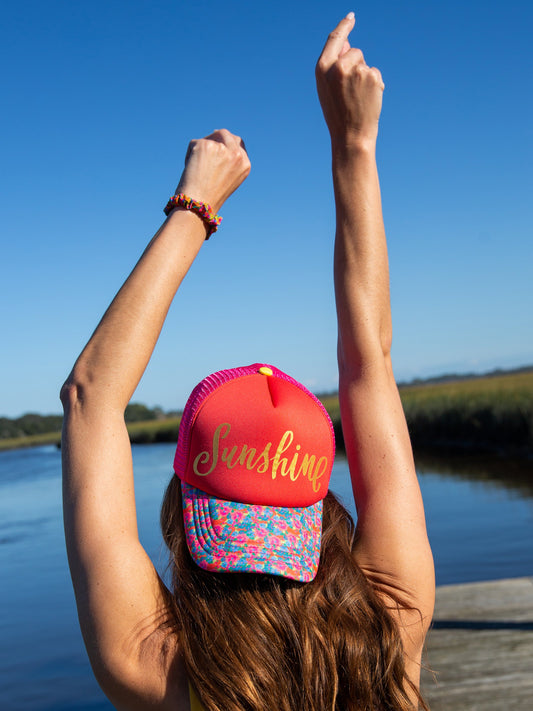 Adjustable Trucker Hat - Sunshine