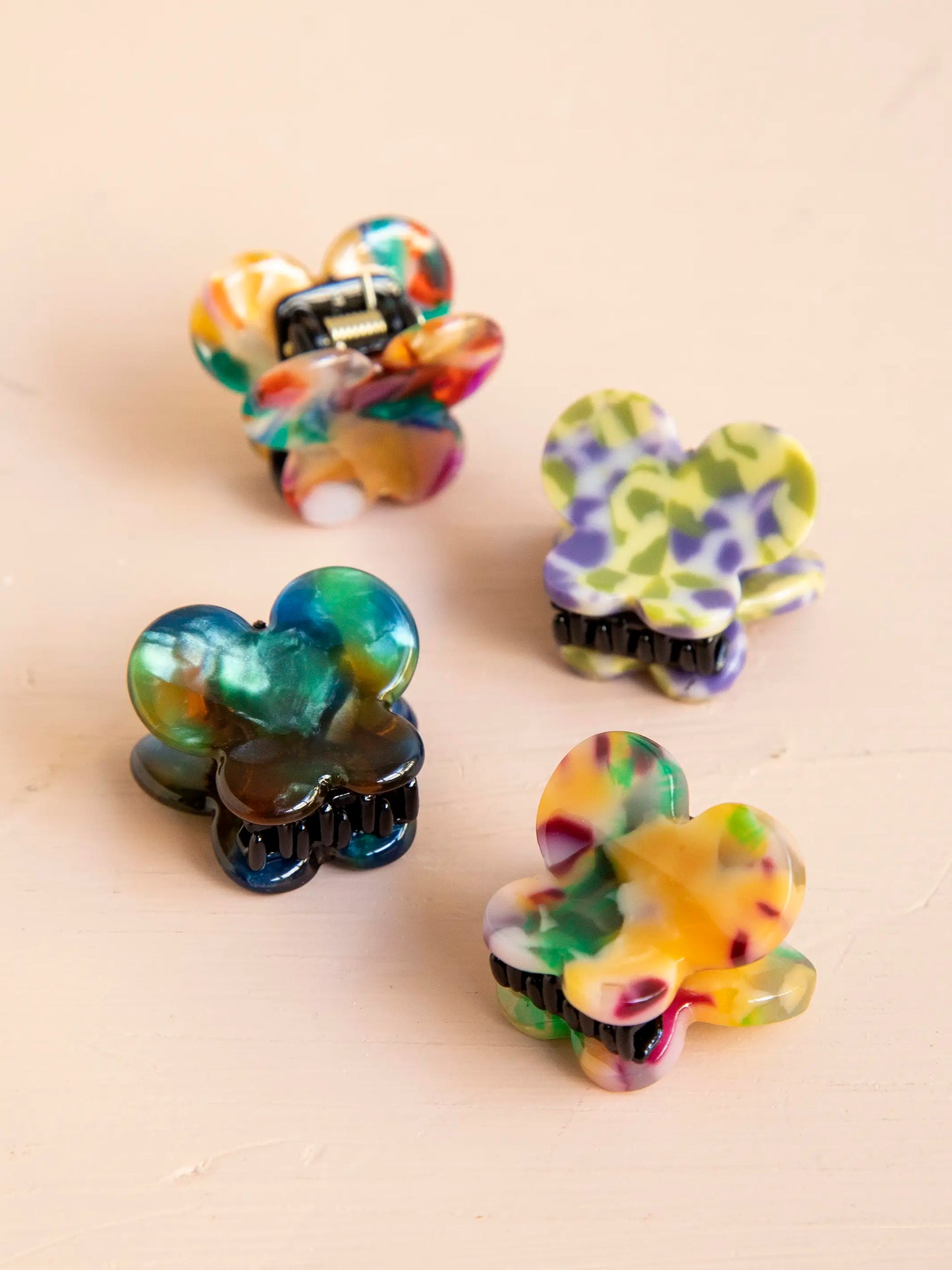 Mini Butterfly Hair Clips, Set of 4